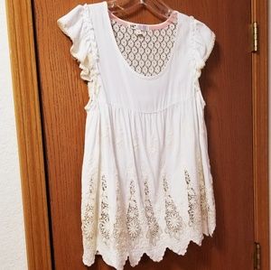 Crochet baby doll top